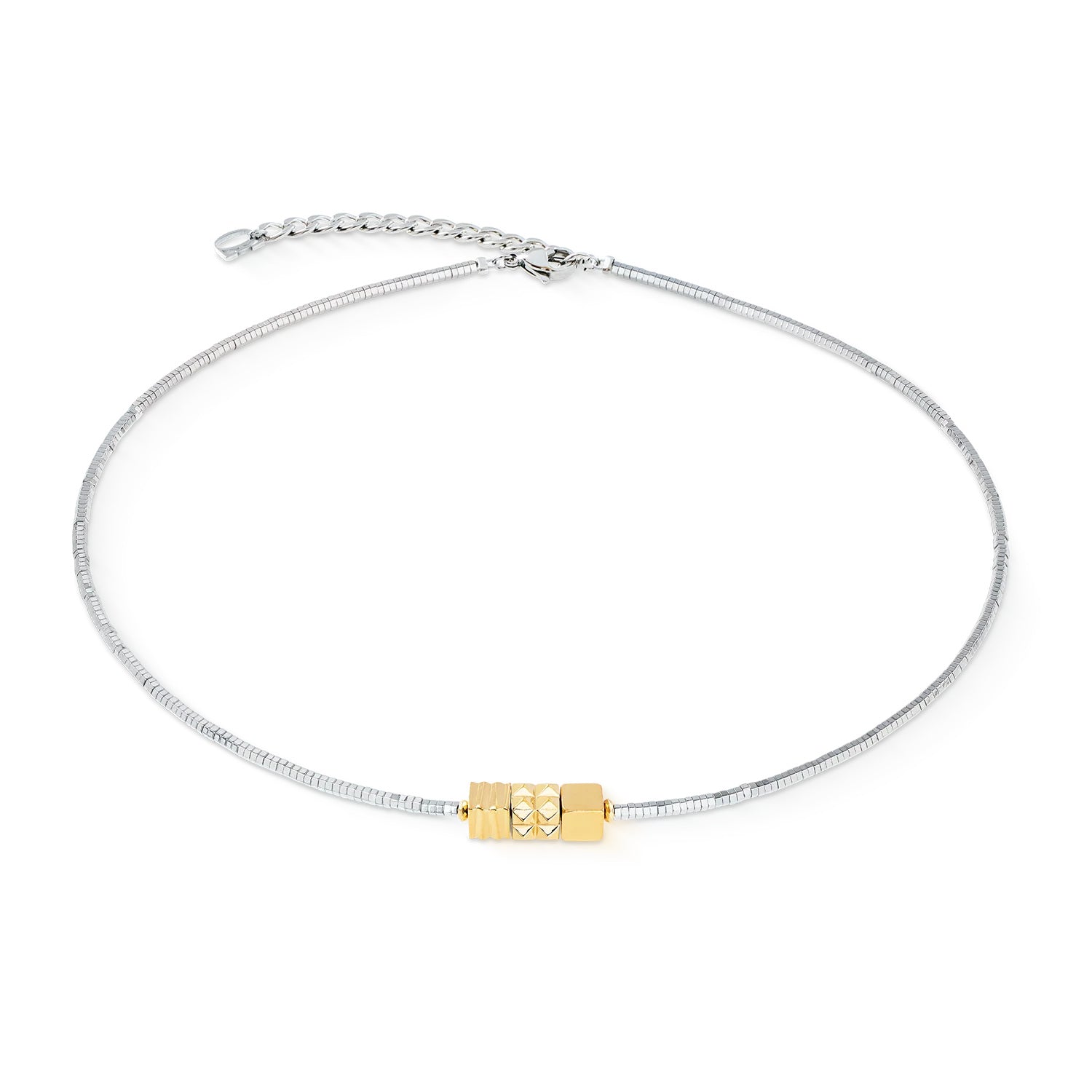 Coeur De Lion Cube Trio Facets Necklace