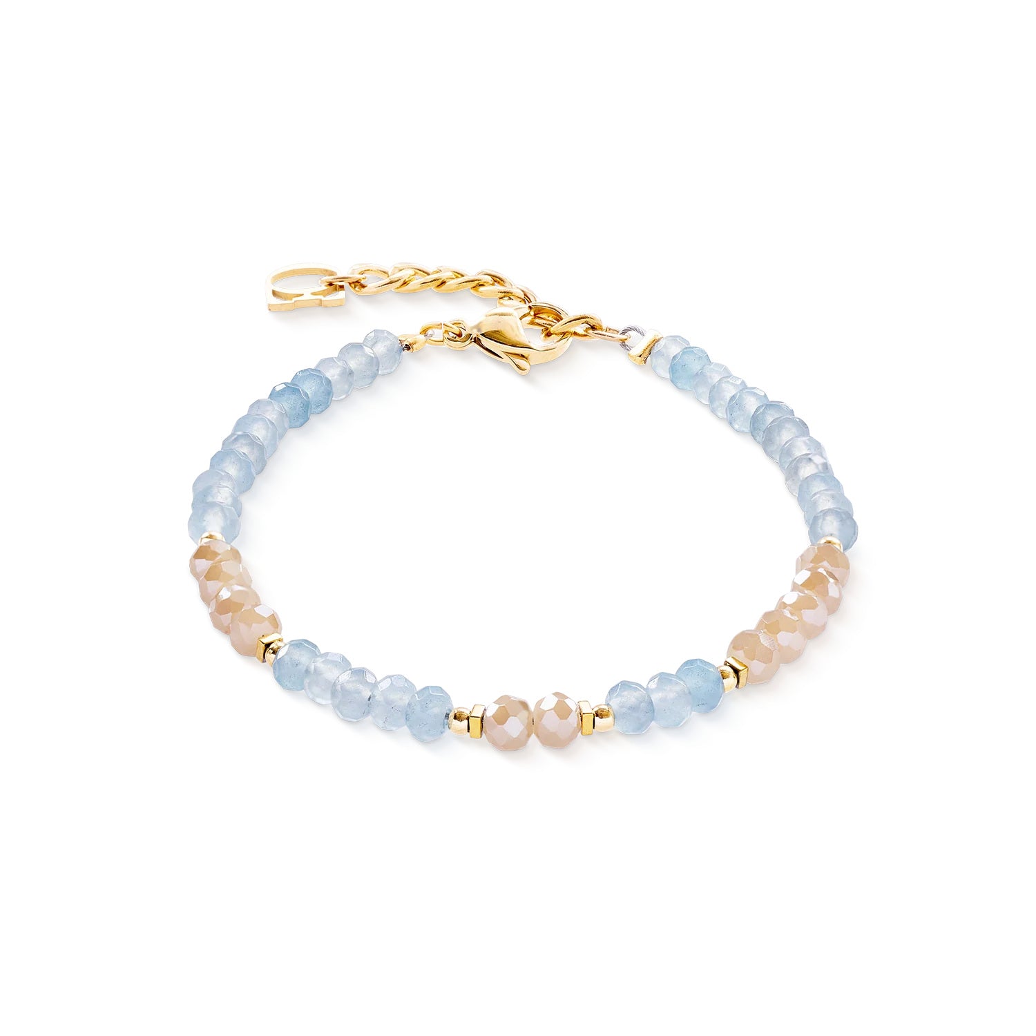 Coeur De Lion Rhythm Jade Sky Gold Bracelet