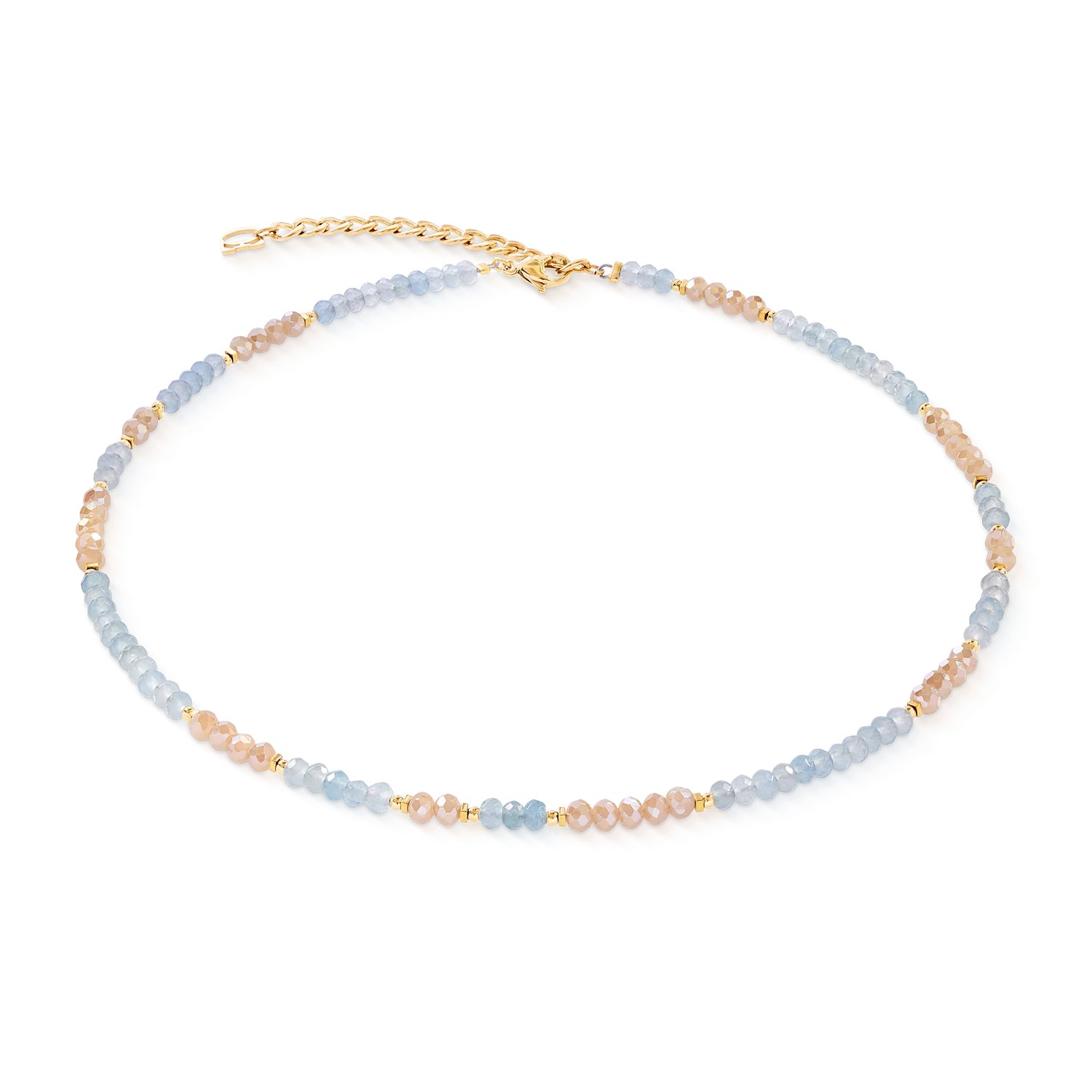 Coeur De Lion Rhythm Jade Sky Necklace Gold