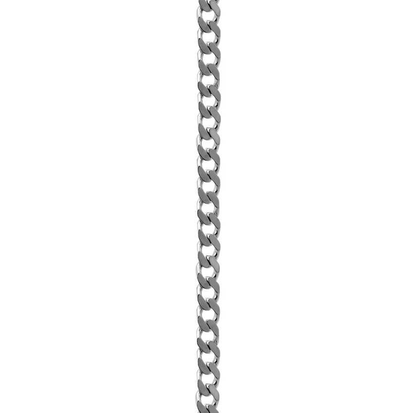 Silver 18 Inch Curb Hanging Chain