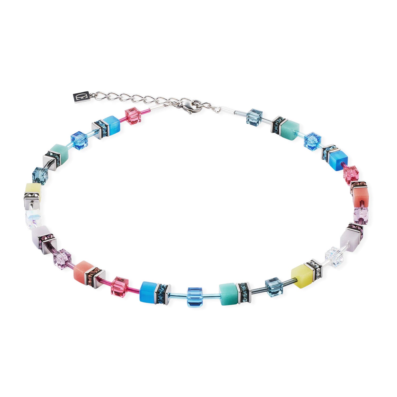 Coeur De Lion GeoCUBE® Iconic Necklace Magic Silver