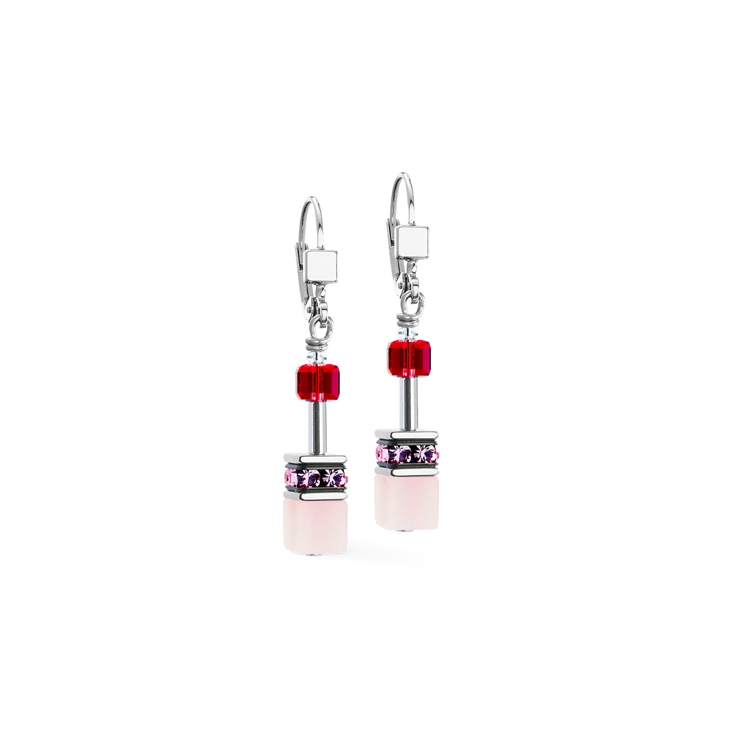Coeur De Lion GeoCUBE® Iconic Earrings Rosé Blush