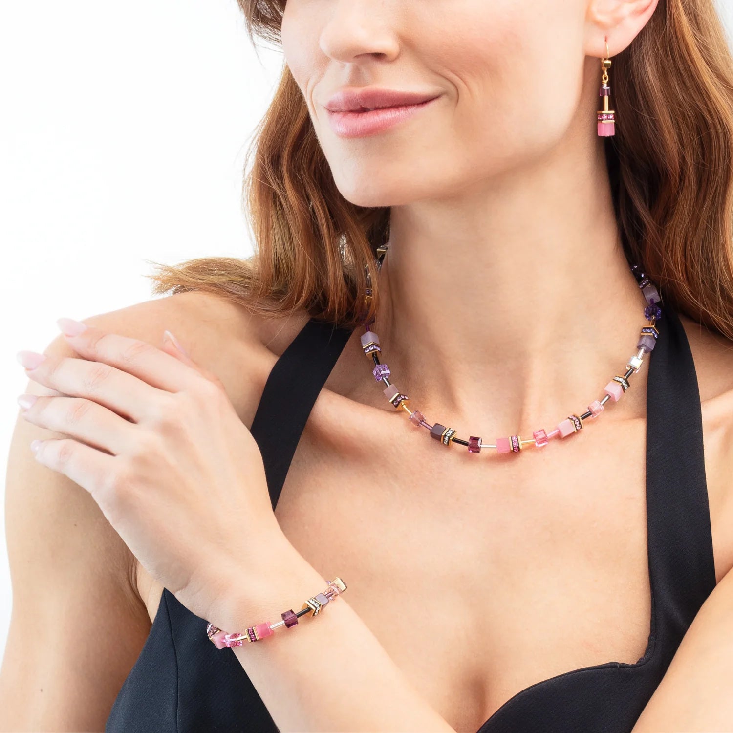 Coeur De Lion GeoCUBE® Iconic Bracelet Pink-Lilac model