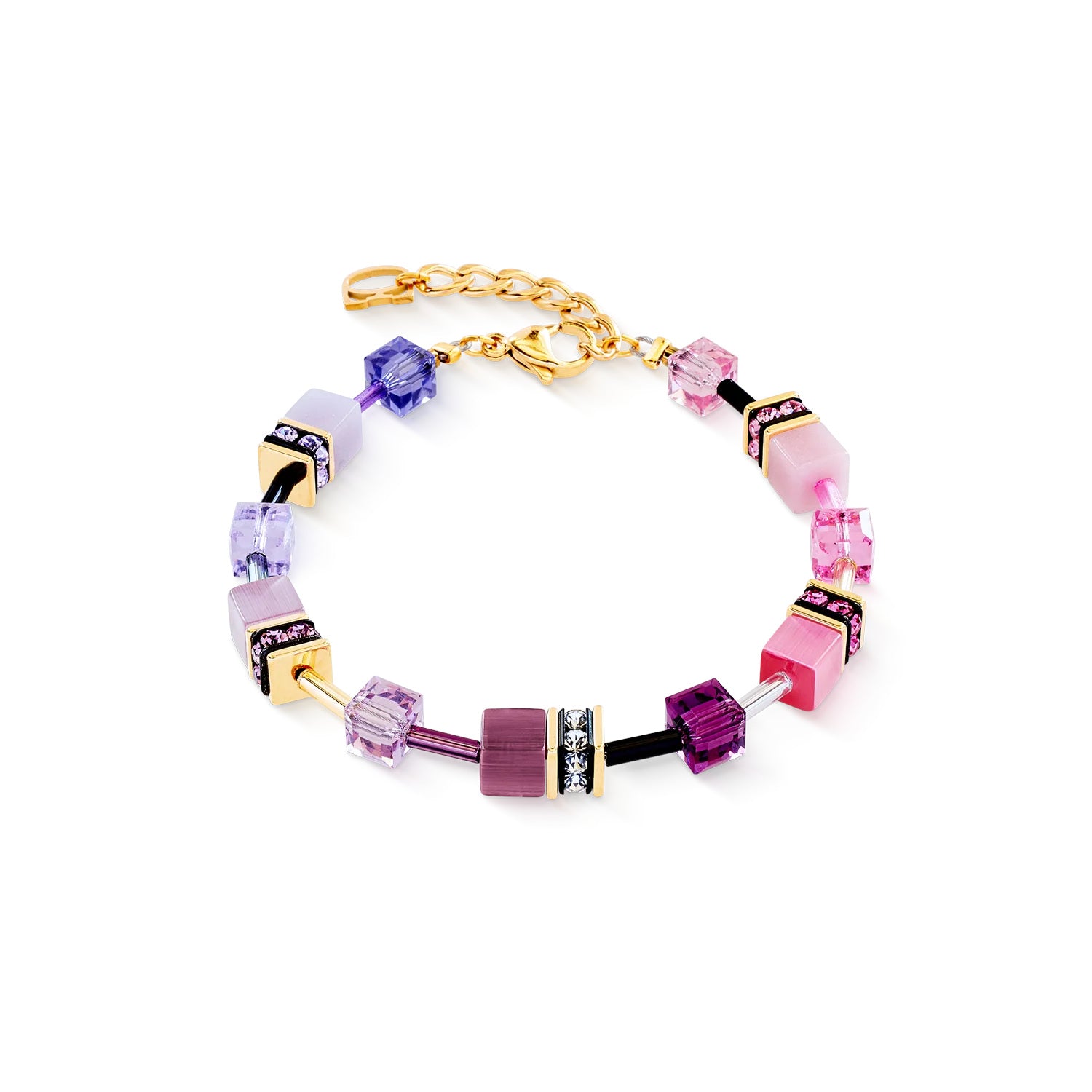 Coeur De Lion GeoCUBE® Iconic Bracelet Pink-Lilac