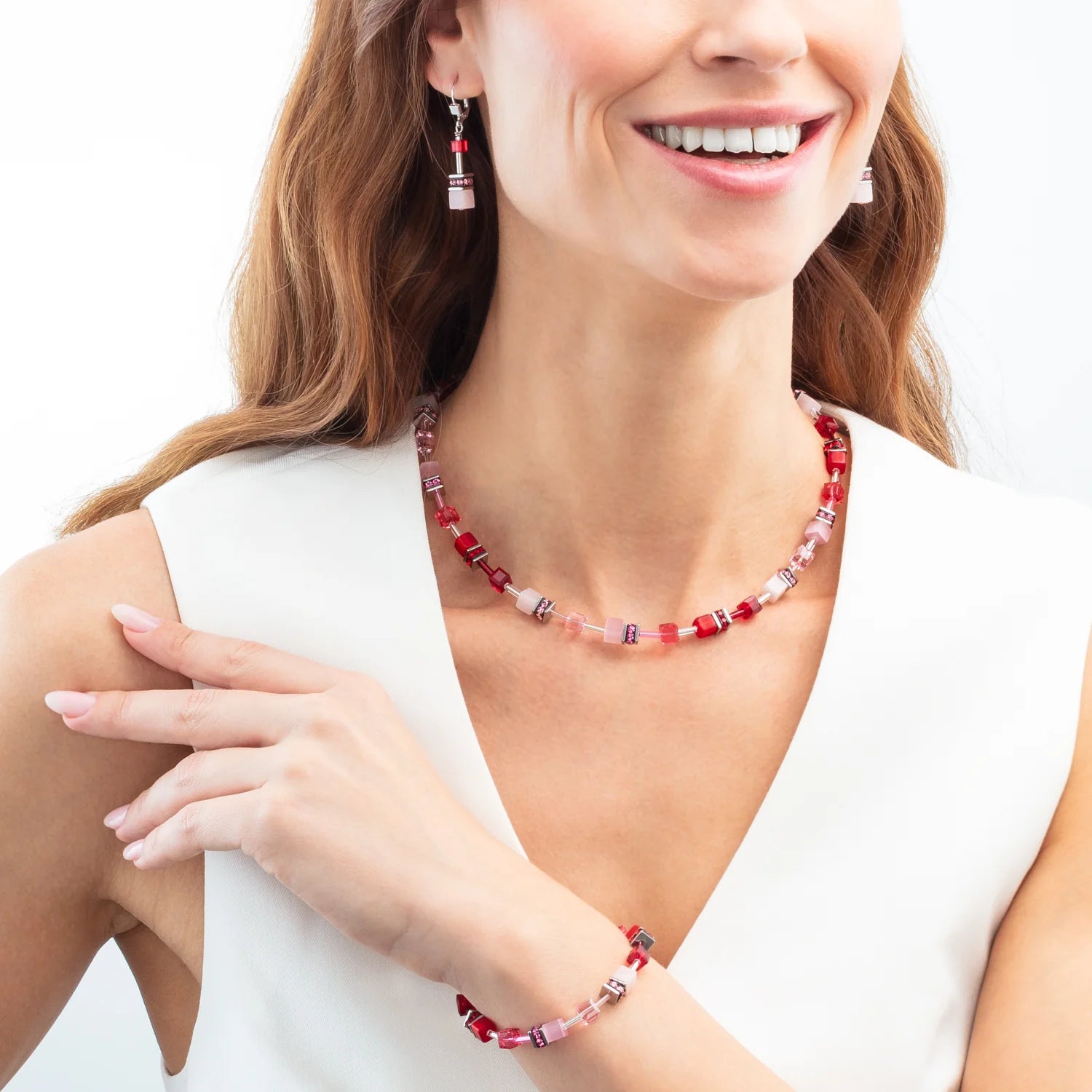 Coeur De Lion GeoCUBE® Iconic Bracelet Rosé Blush model