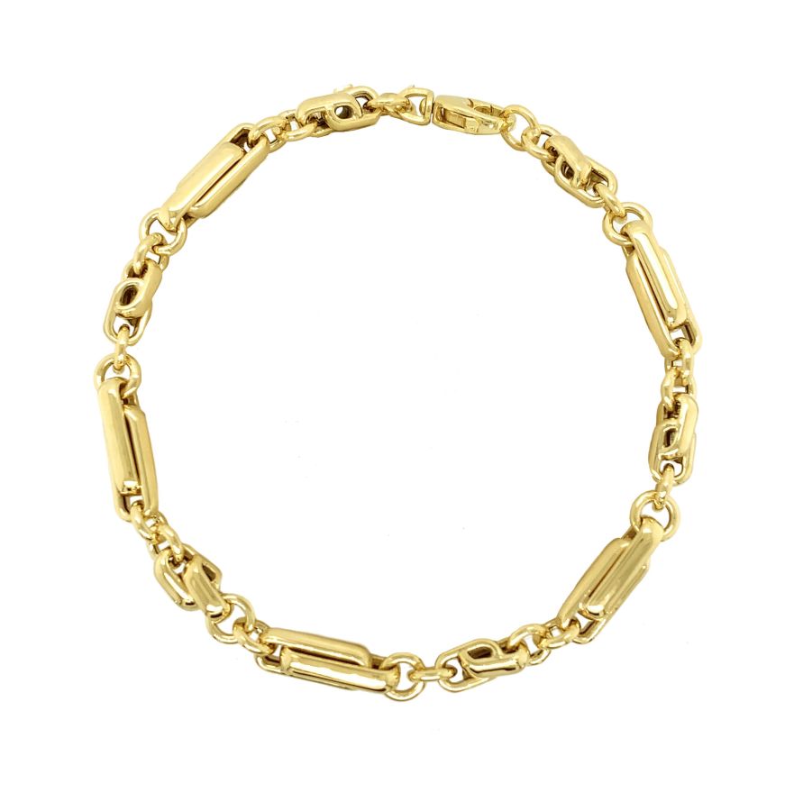 9ct Gold Long & Short Knot Link Bracelet