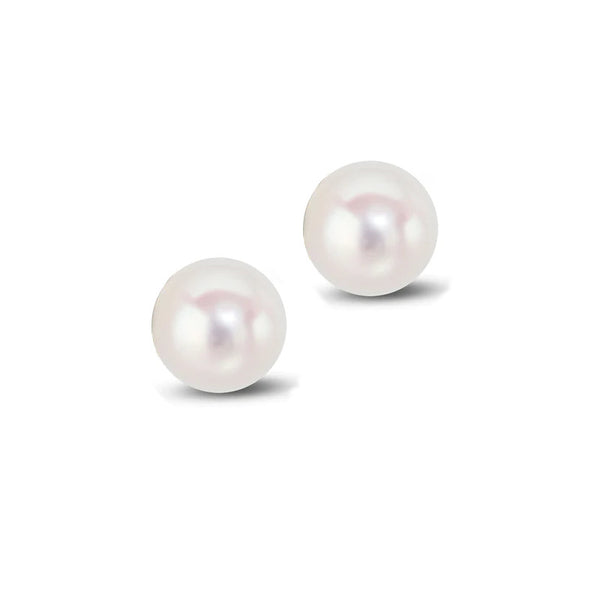 6.5-7mm Akoya Cultured Pearl Earring 9ct Gold