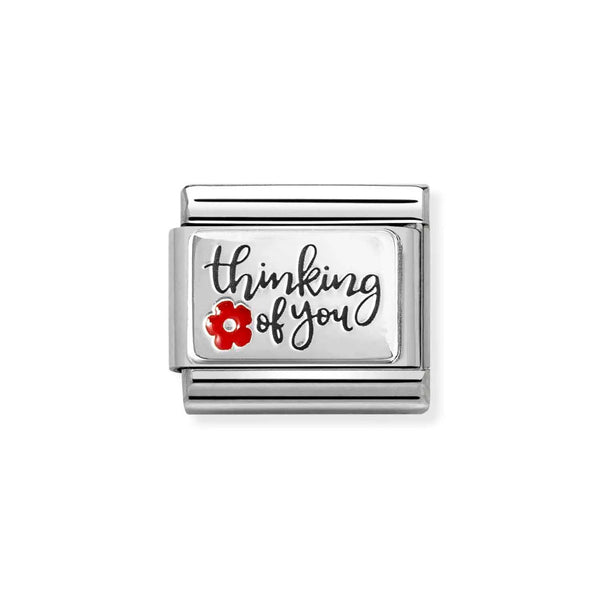 Nomination Classic Link Thinking of You Charm in Silver