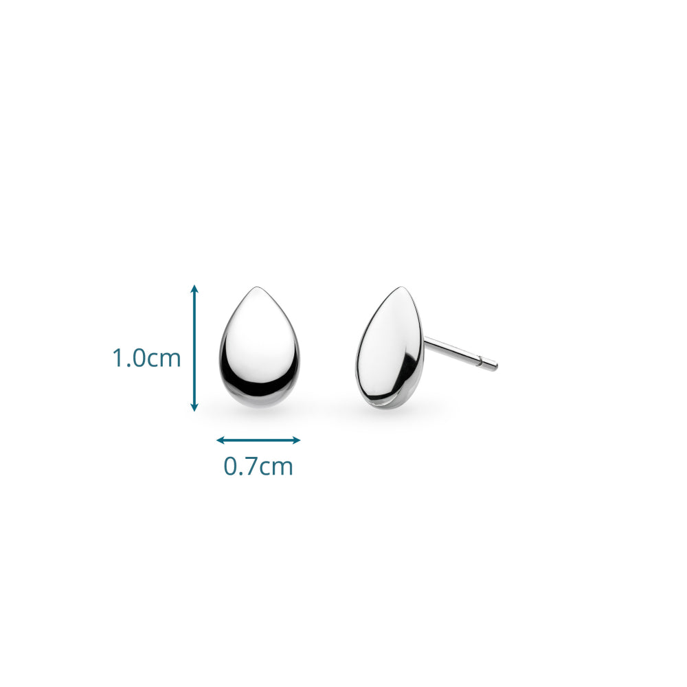 Kit Heath Coast Pebble Smooth Stud Earring measurements