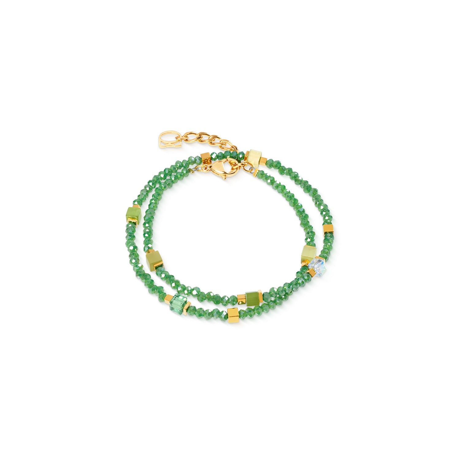 Coeur De Lion Joyful Colours Flex Bracelet Gold-Green