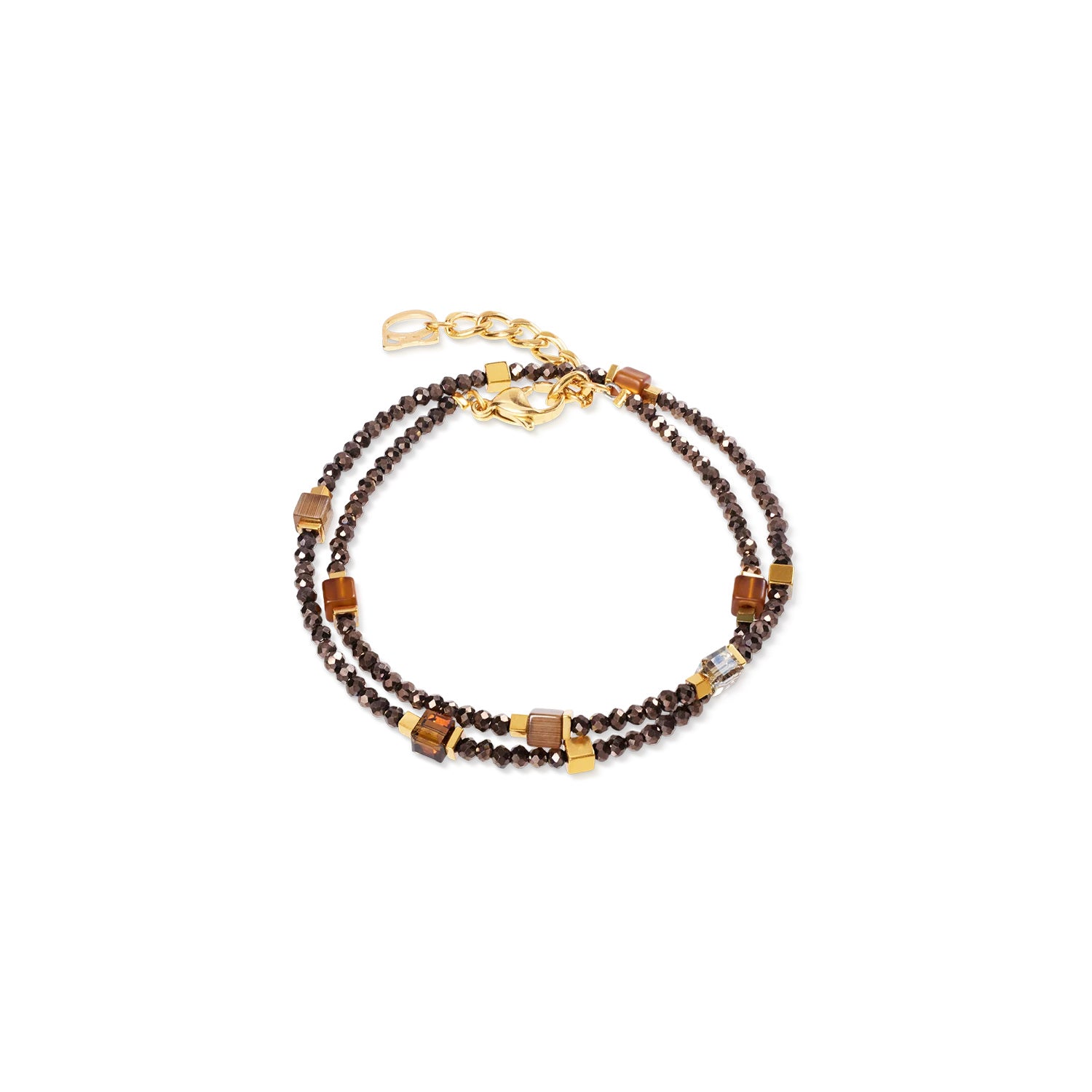 Coeur De Lion Joyful Colours Flex Bracelet Gold-Brown