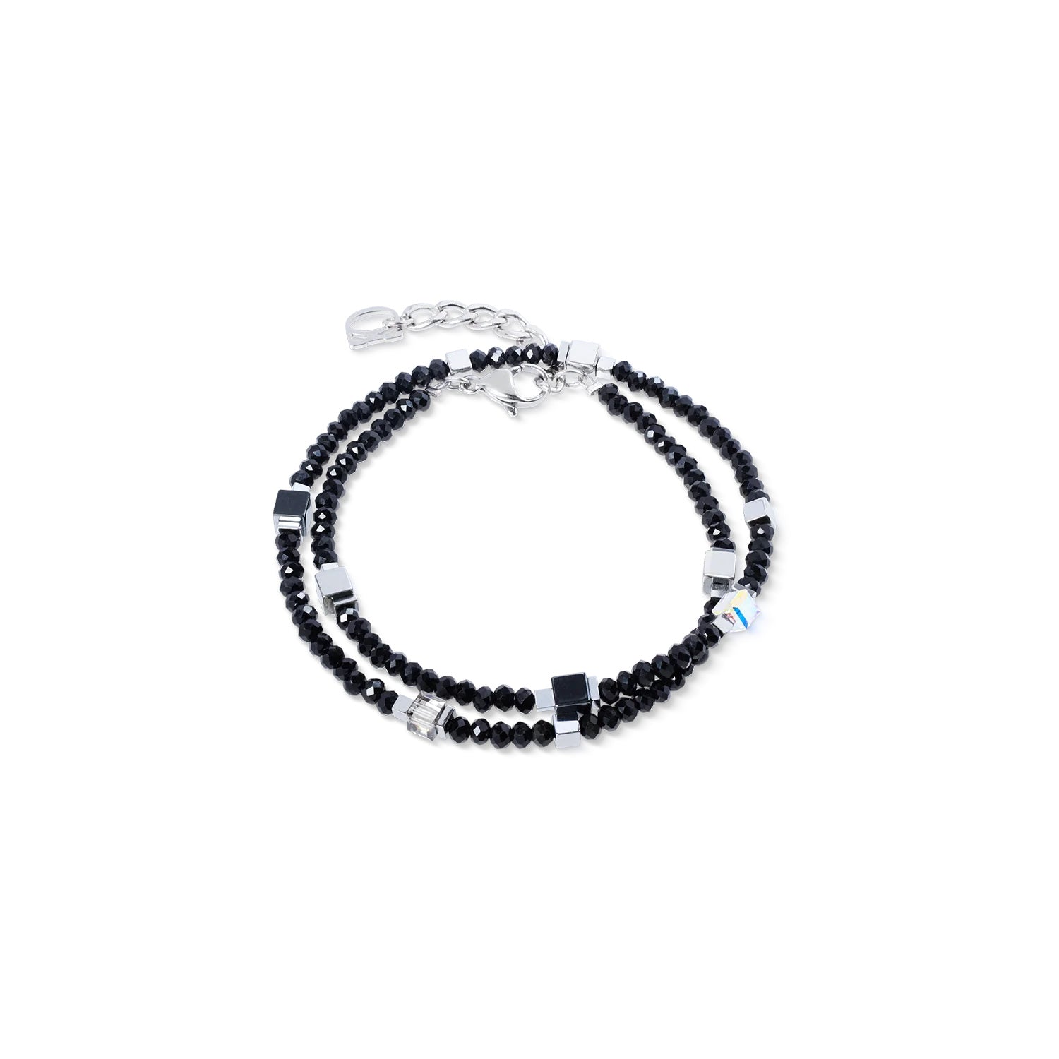 Coeur De Lion Joyful Colours Flex Bracelet Silver-Black
