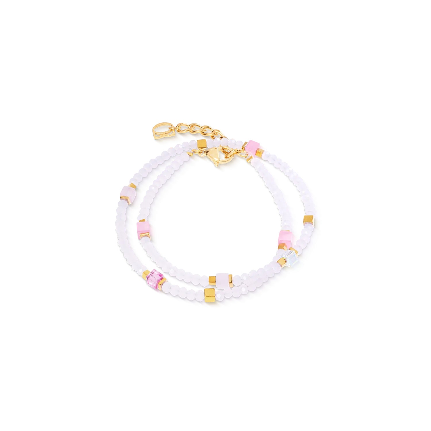 Coeur De Lion Joyful Colours Flex Bracelet Gold-Pink