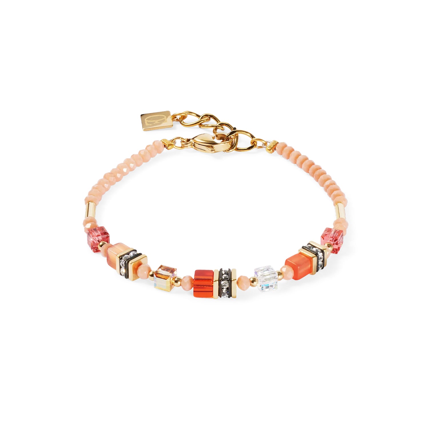 Coeur De Lion Mini GeoCUBE® Bracelet Orange