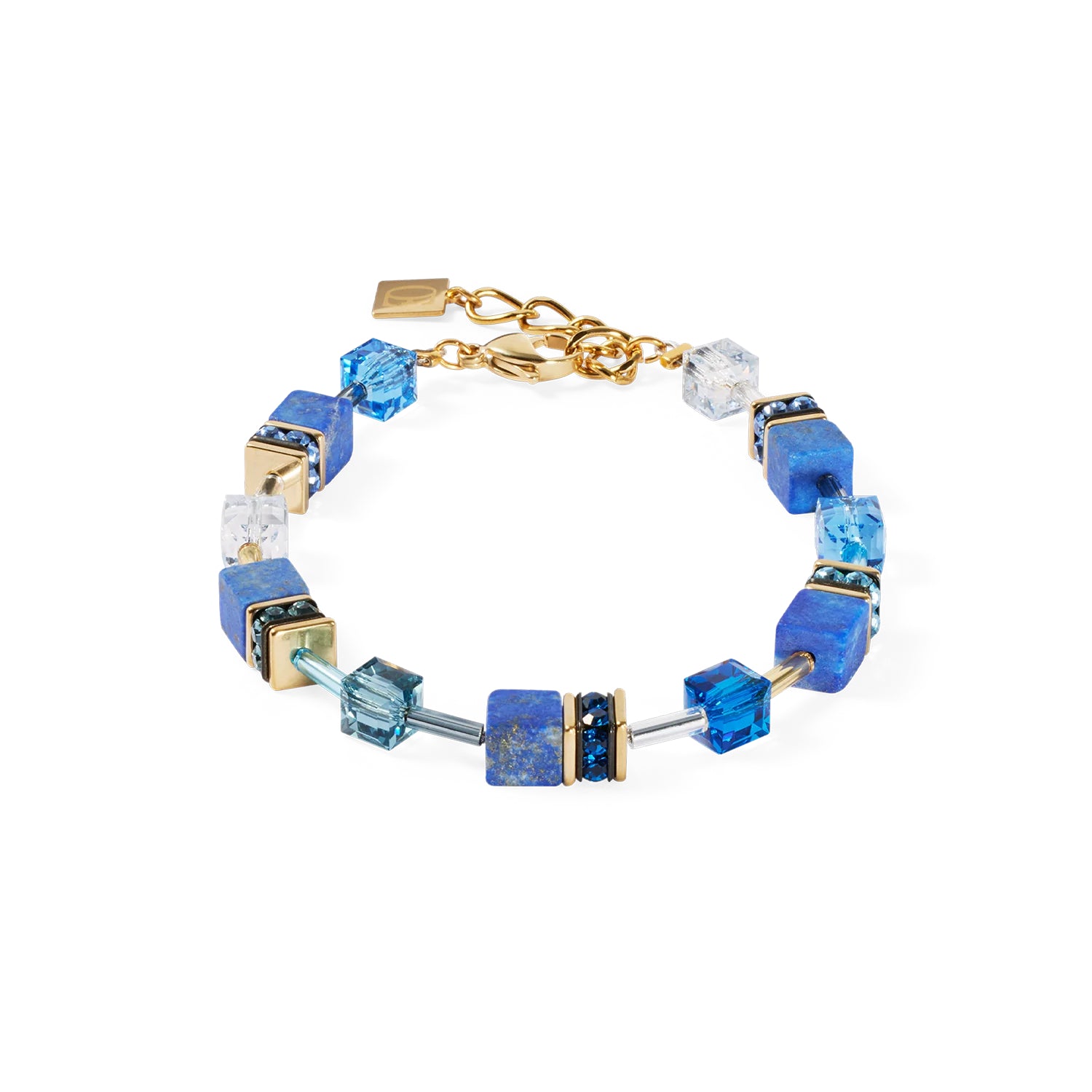 Coeur De Lion GeoCUBE® Iconic Precious Bracelet Gold Blue