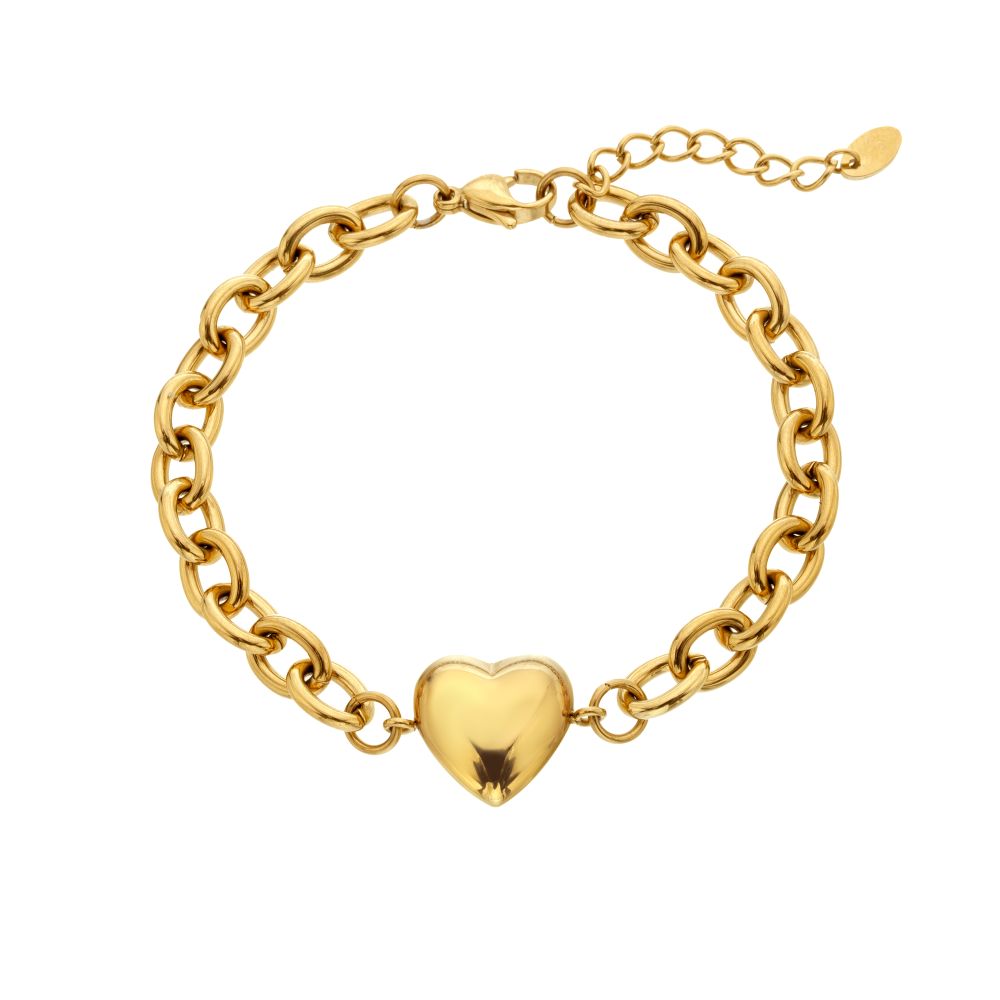 Ava & Sky Chunky Heart Bracelet ASL0023