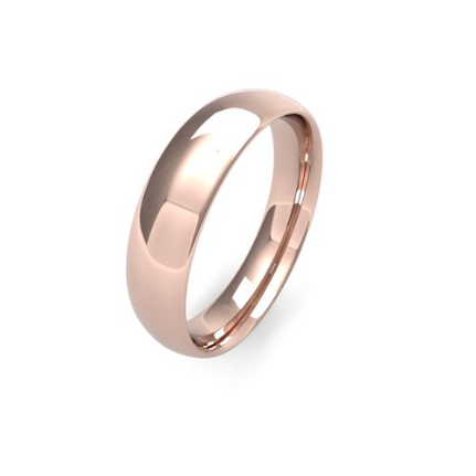 Traditional Court Men's Medium Weight Wedding Bands