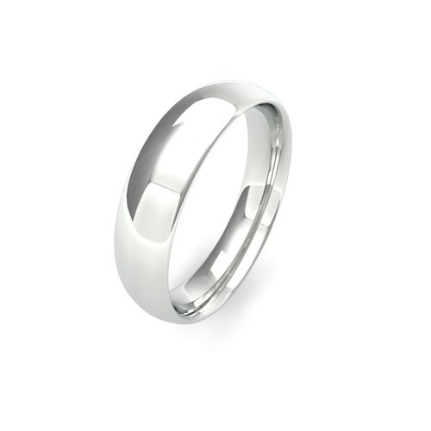 Traditional Court Men's Medium Weight Wedding Bands