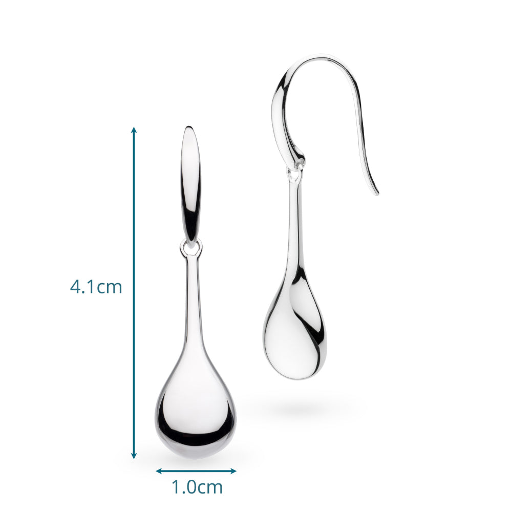 Kit Heath Coast Pebble Smooth Drop Earring size