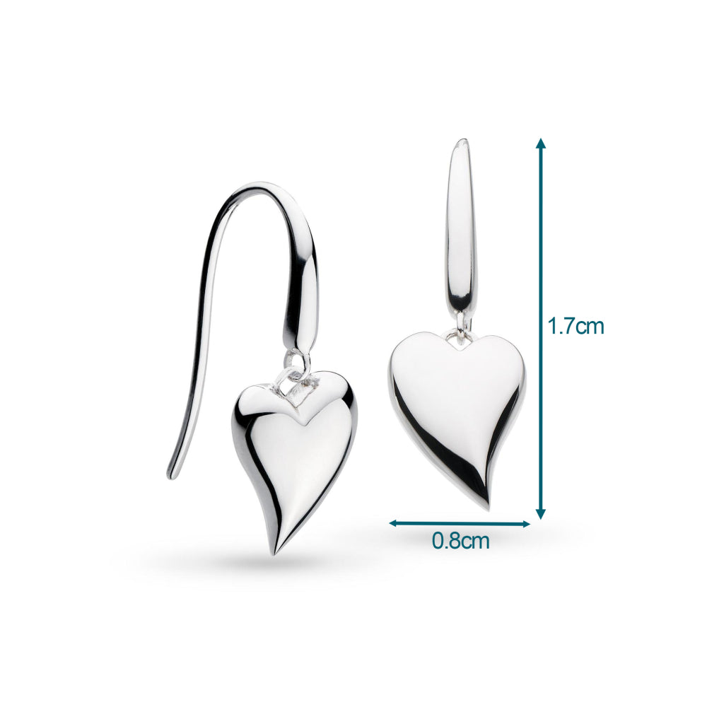 Kit Heath Desire Cherish Heart Drop Earring size