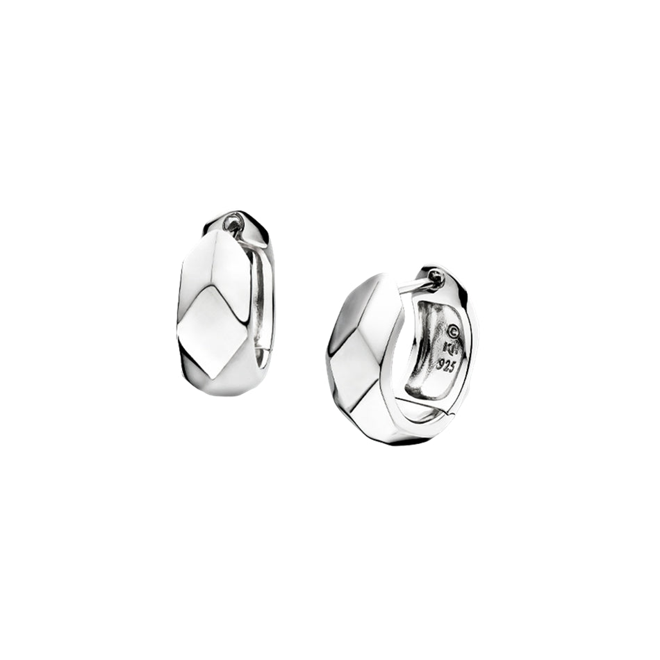 Kit Heath Glint Geo Wide Hoop Earrings