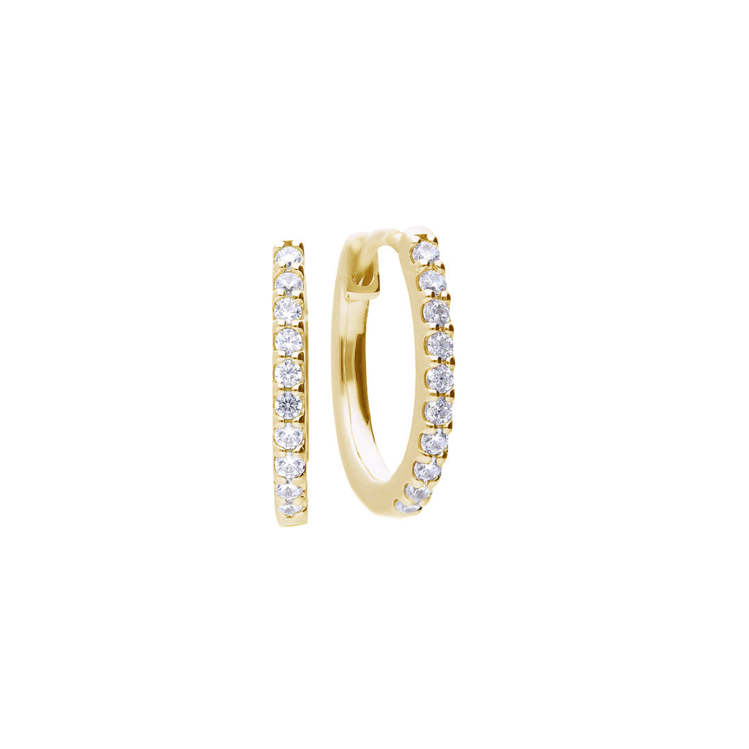 Diamonfire Zirconia Hoop Earrings