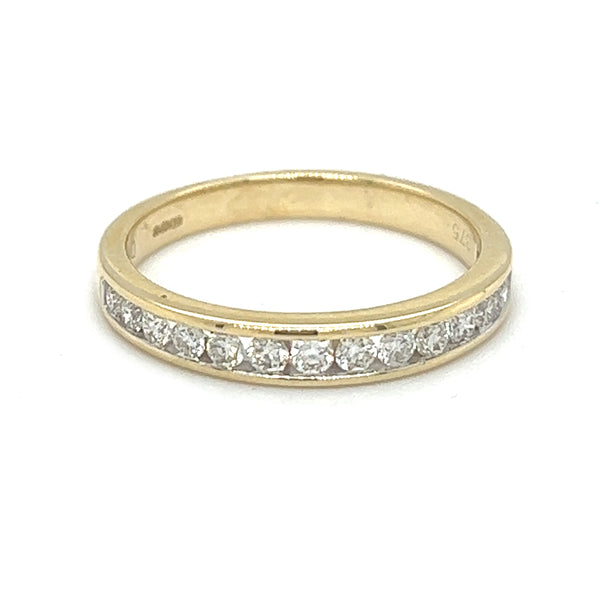 Diamond Eternity Ring 0.35ct Channel Set 9ct Gold