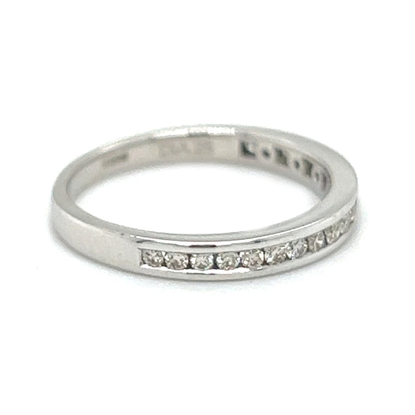 Diamond Eternity Ring 0.25ct Channel Set 9ct White Gold