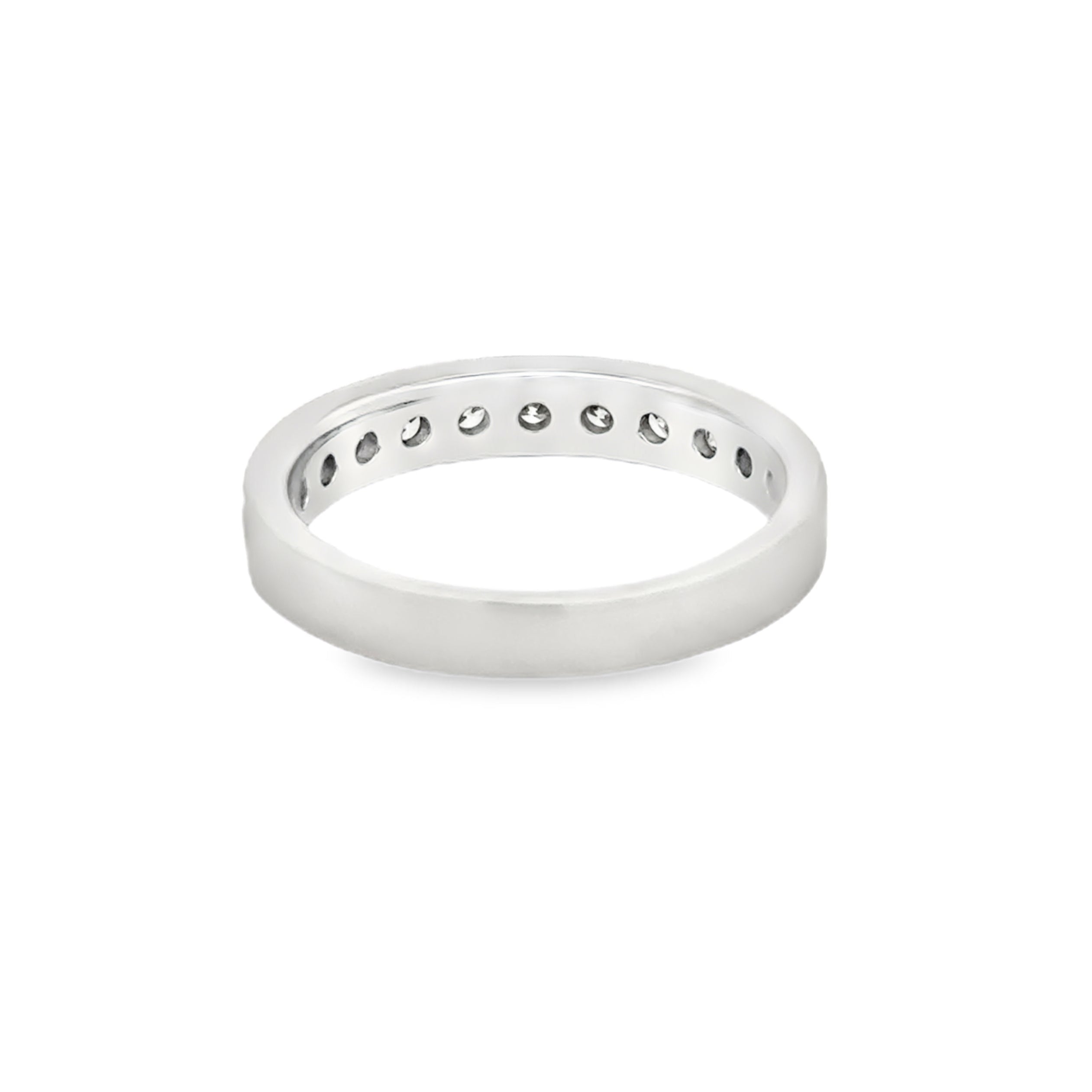 Diamond Eternity Ring 0.75ct Claw Set 9ct White Gold rear