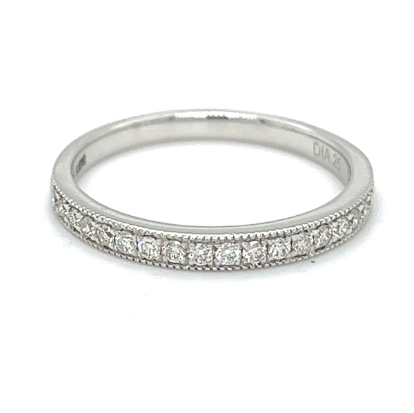 Diamond 20 Stone Eternity Ring 9ct White Gold