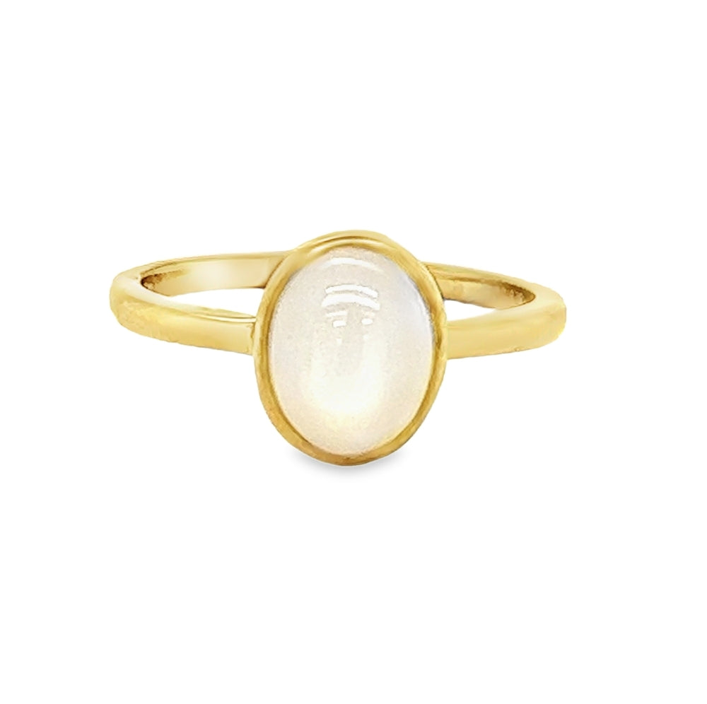 9ct Yellow Gold Moonstone Ring by Amore 6835YMS