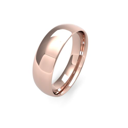 Traditional Court Men's Medium Weight Wedding Bands