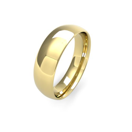 Traditional Court Men's Medium Weight Wedding Bands