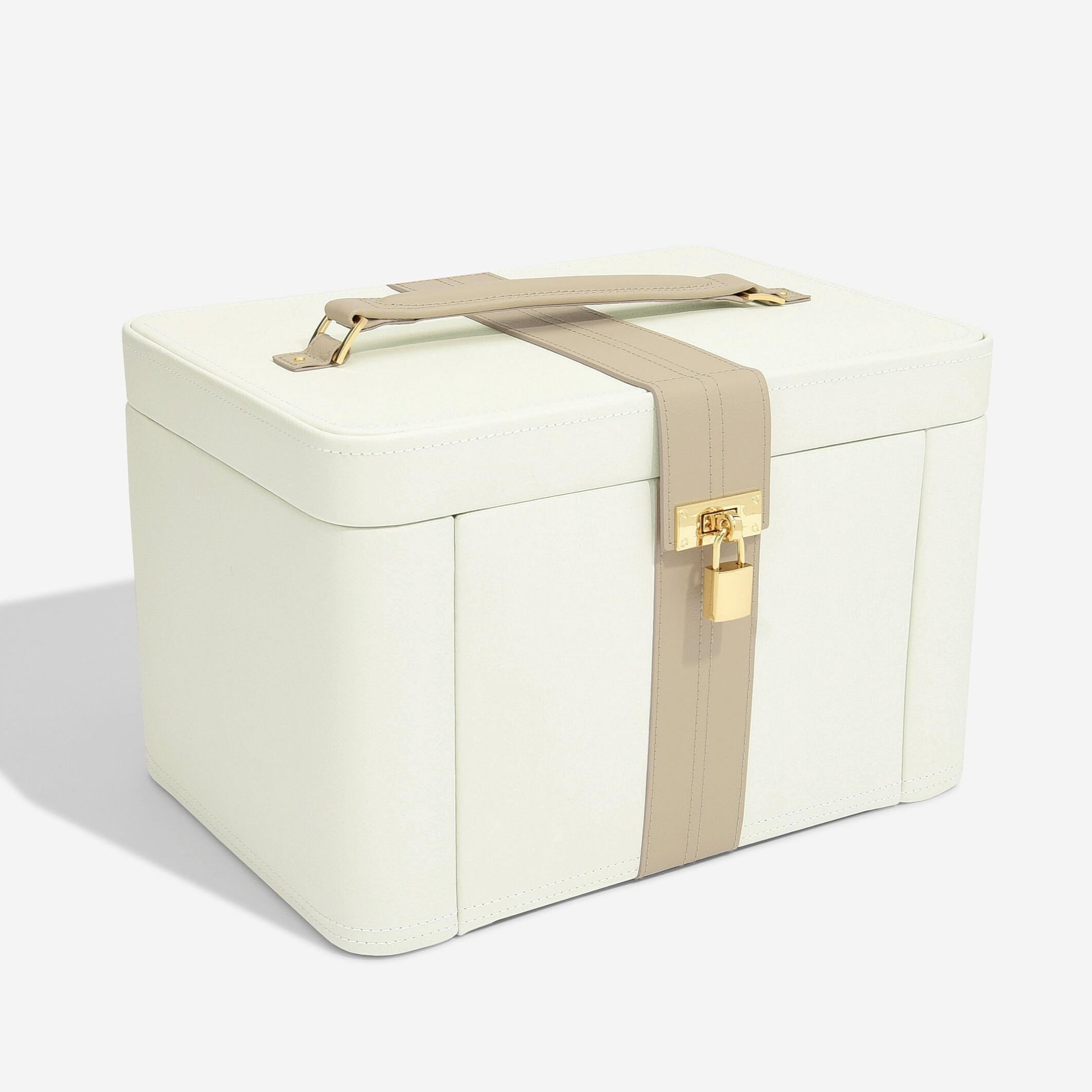 Dulwich Designs Belgravia Extra Large Cream & Mink Jewellery Box