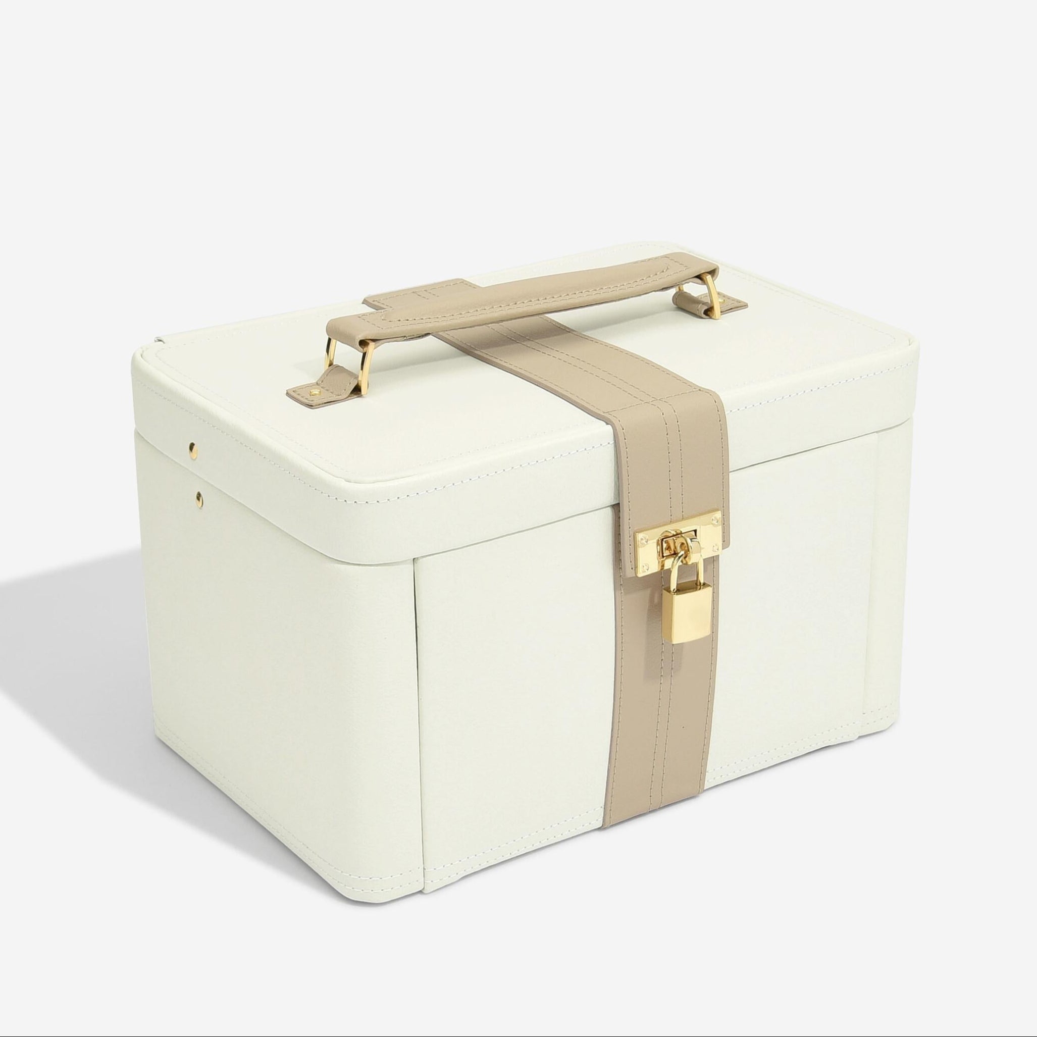 Dulwich Designs Belgravia Large Cream & Mink Jewellery Box