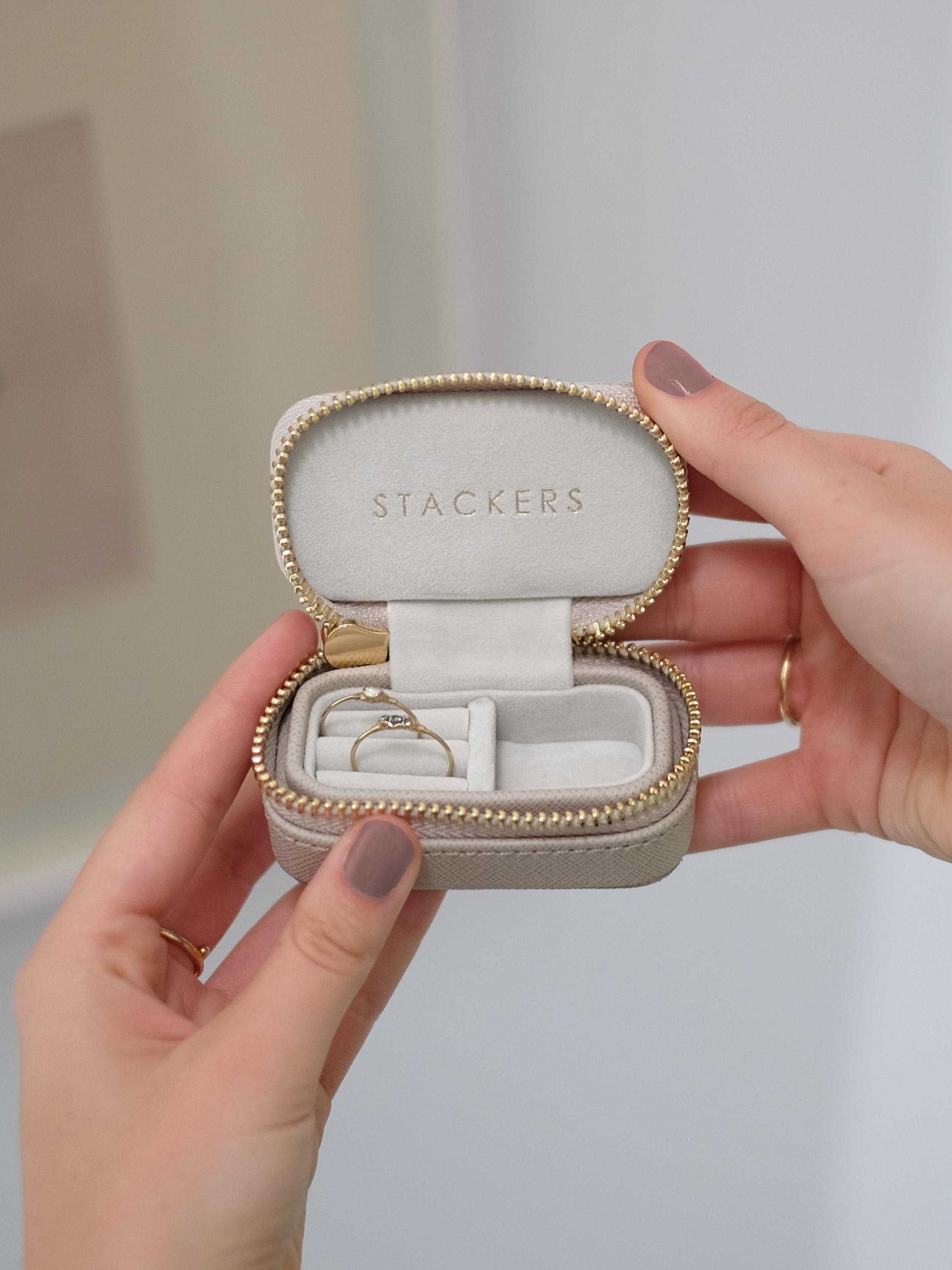 Stackers Micro Taupe Travel Jewellery Case