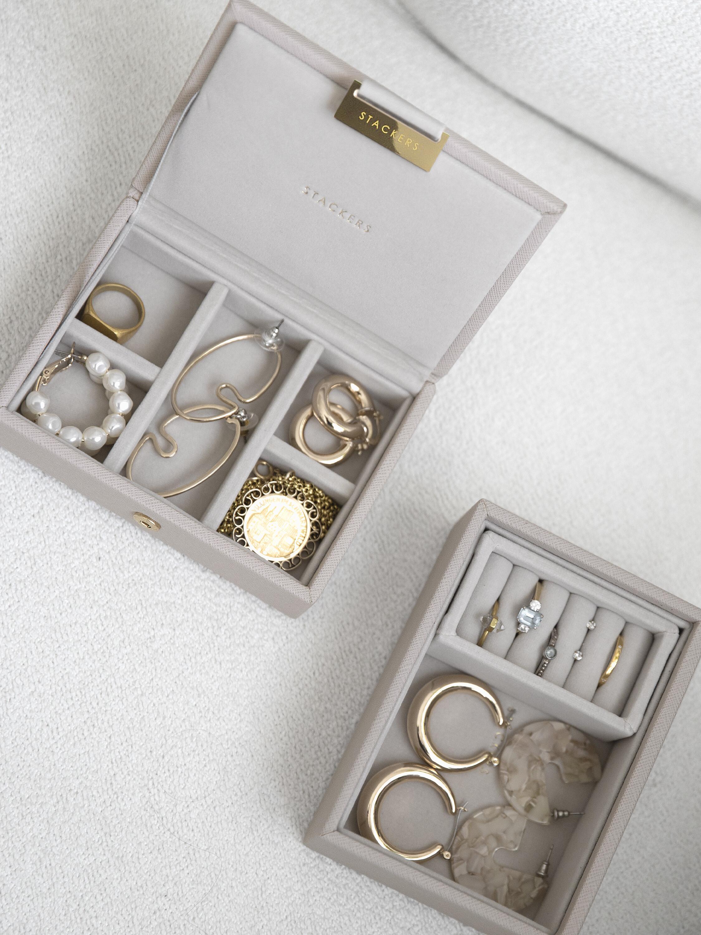 Stackers Micro Taupe Jewellery Box