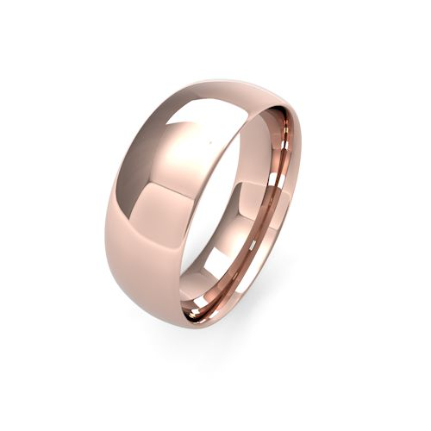 Traditional Court Men's Medium Weight Wedding Bands