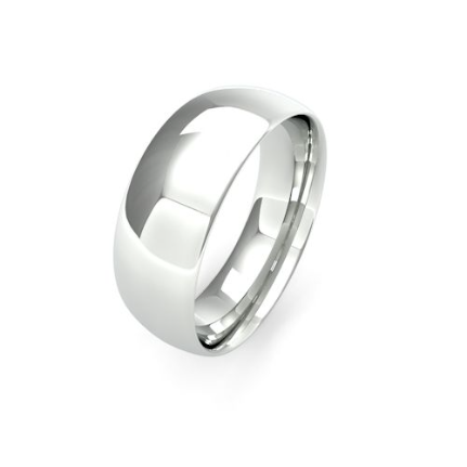 Traditional Court Men's Medium Weight Wedding Bands