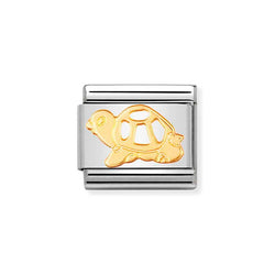 Nomination Classic Link Turtle Charm in Gold
