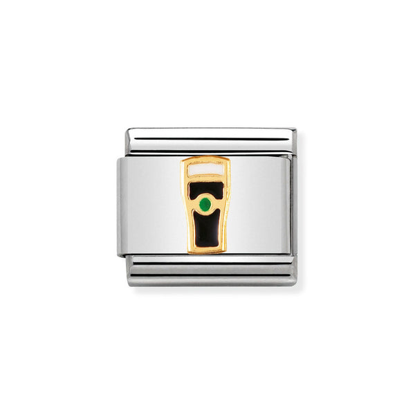 Nomination Classic Link Guiness Charm in Gold