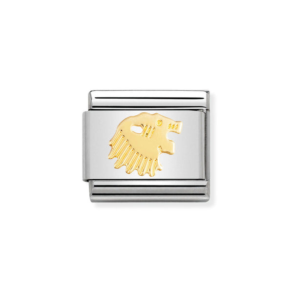 Nomination Classic Link Leo Charm in Yellow Gold