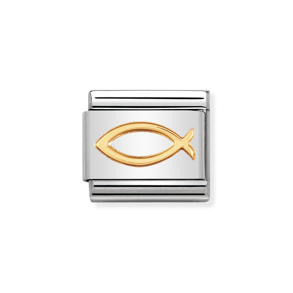 Nomination Classic Link Ichthys Charm in Gold