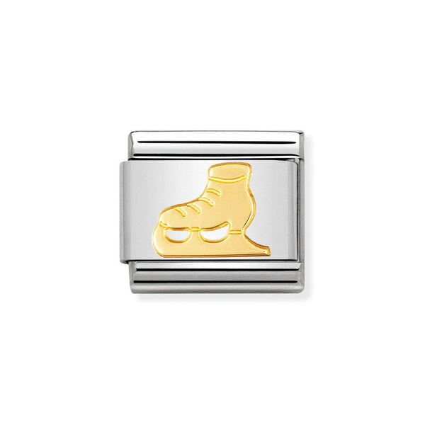Nomination Classic Link Ice Skate Charm in Gold