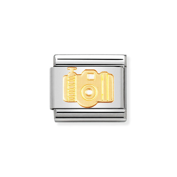 Nomination Classic Link Camera Charm in Gold