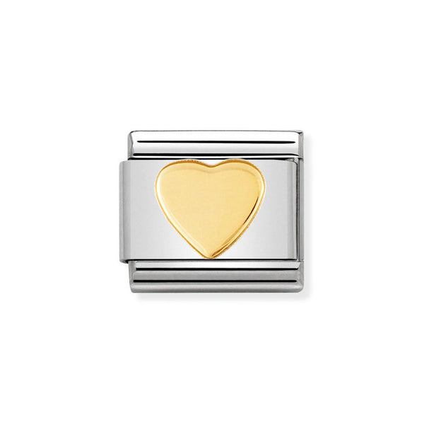 Nomination Classic Link Heart Charm in Gold