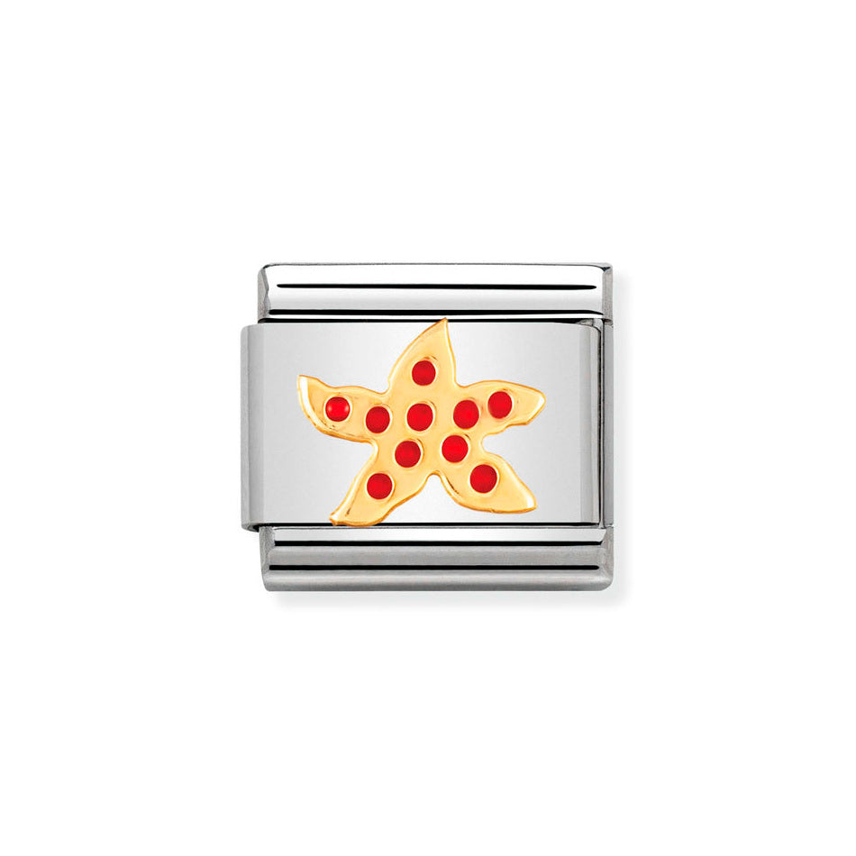 Nomination Classic Link Starfish Charm in Gold
