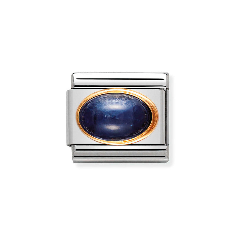  Nomination Classic Link Sapphire Charm in Gold