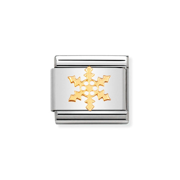 Nomination Classic Link Snowflake Charm in Gold