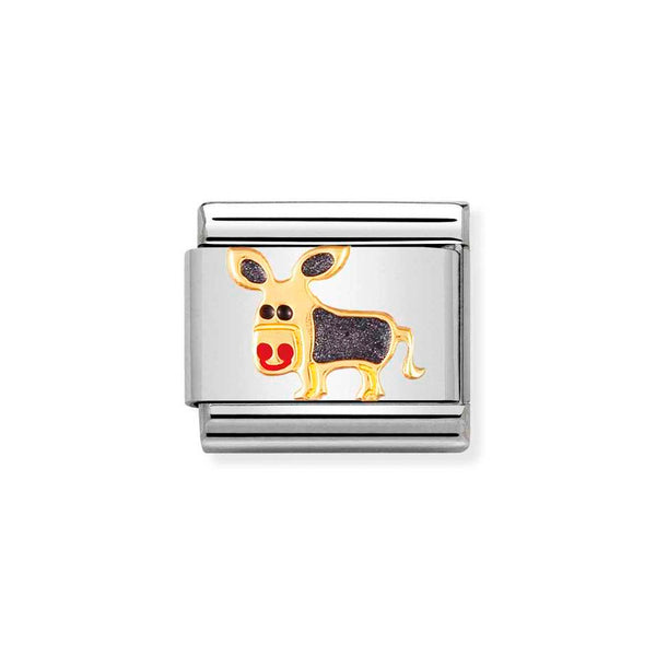 Nomination Classic Link Donkey Charm in Gold